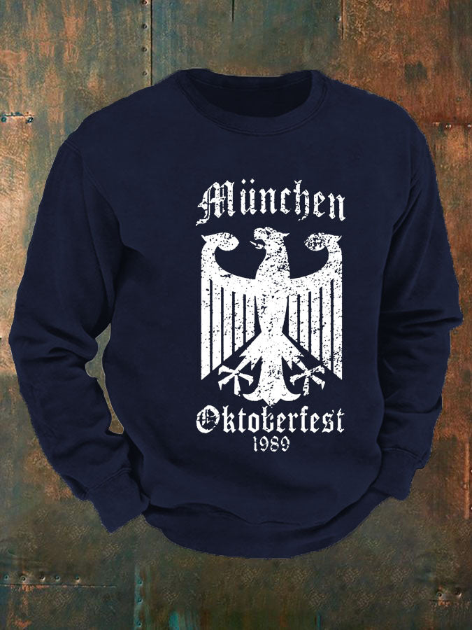 Men's CrewGerman Oktoberfest In Munich Print Sweatshirt