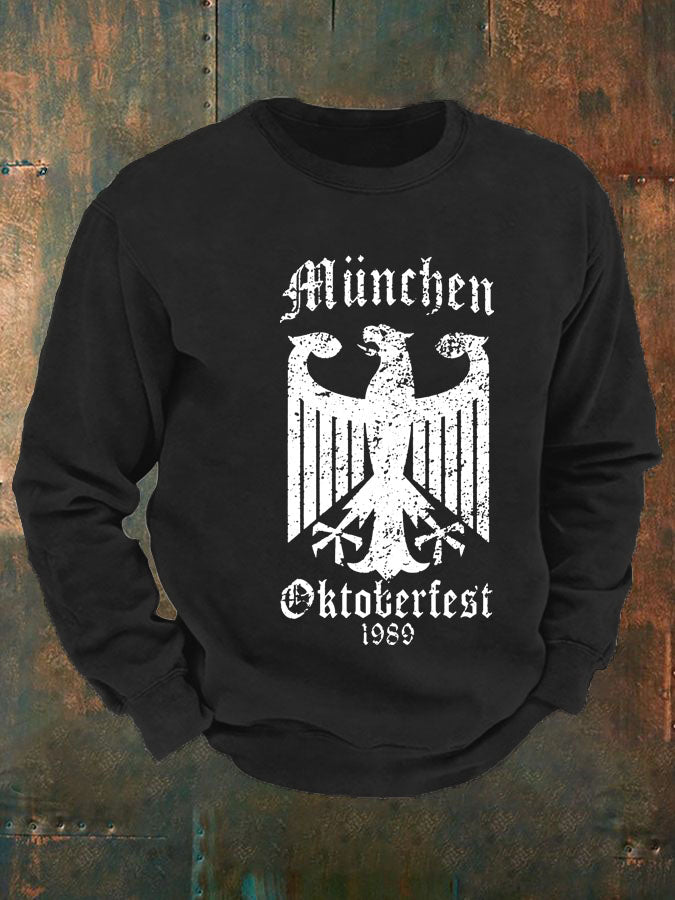 Men's CrewGerman Oktoberfest In Munich Print Sweatshirt