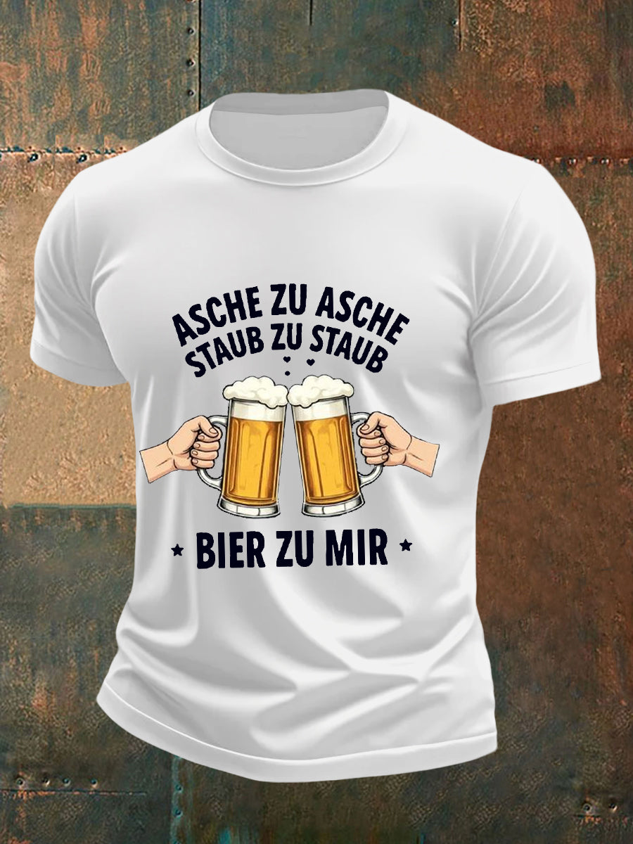 Men's Funny Beer Lovers Casual Tee