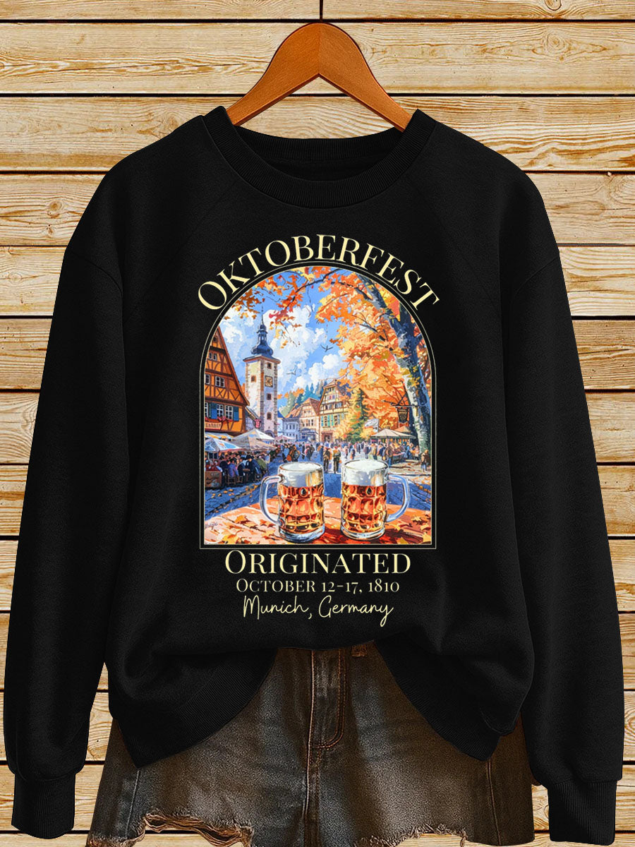 Women's German Oktoberfest In Munich Print Sweatshirt