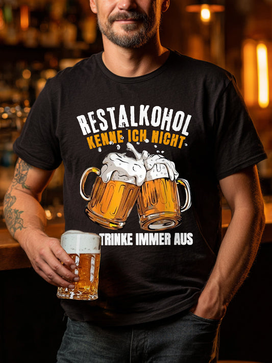 Men's Funny Beer Lovers Casual Tee