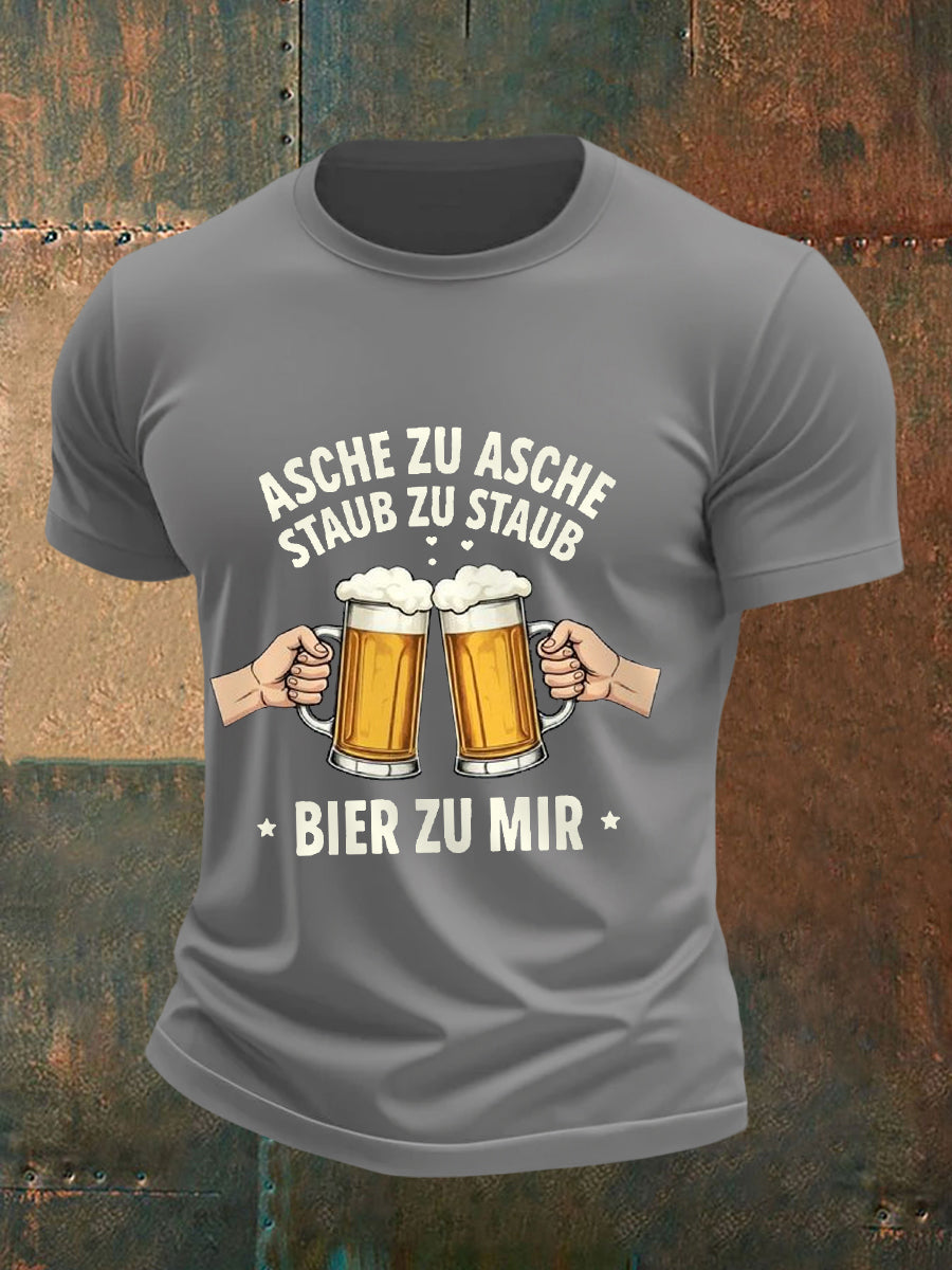 Men's Funny Beer Lovers Casual Tee