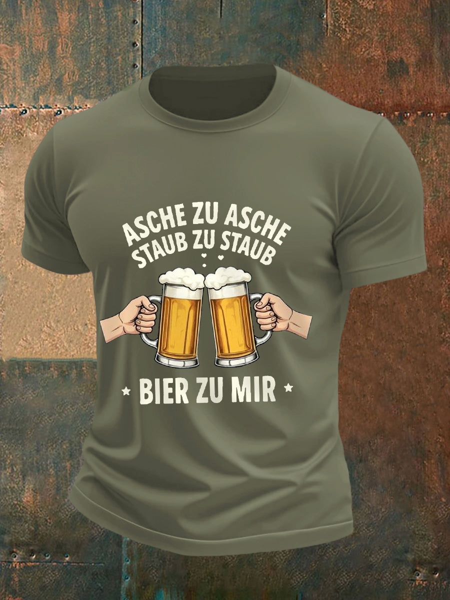 Men's Funny Beer Lovers Casual Tee