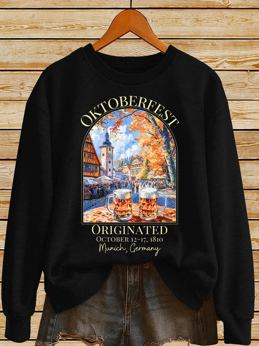 Women's German Oktoberfest In Munich Print Sweatshirt
