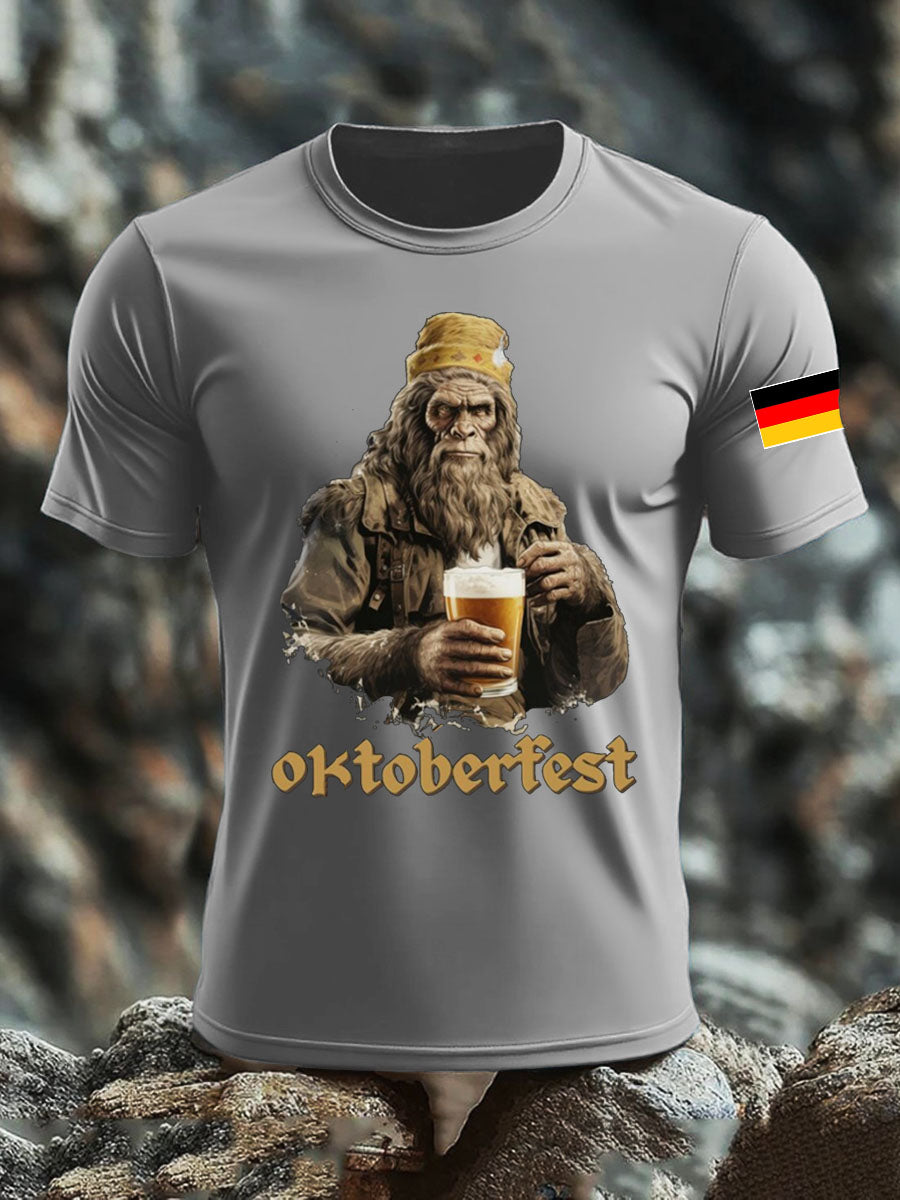 Men's CrewGerman Oktoberfest In Munich Printed T-shirt
